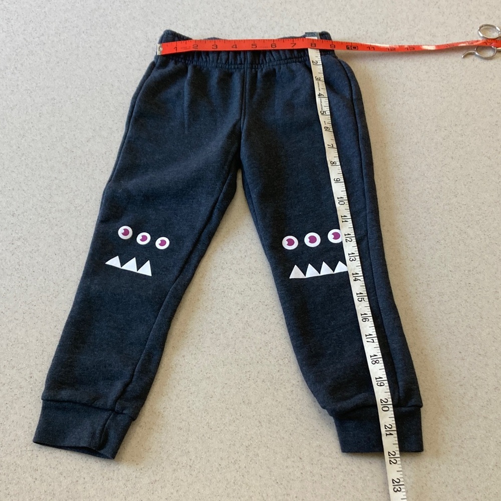 Playful Monster Pant w/2 Sweatshirts Kids Bundle Size 3/4/5 - Zara/Cat&Jack - Picture 4 of 15